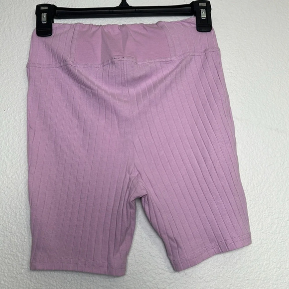 Out From Under Urban Outfitters Lilac Biker Shorts Lace Up Ribbed Size Small NWT - Picture 4 of 12